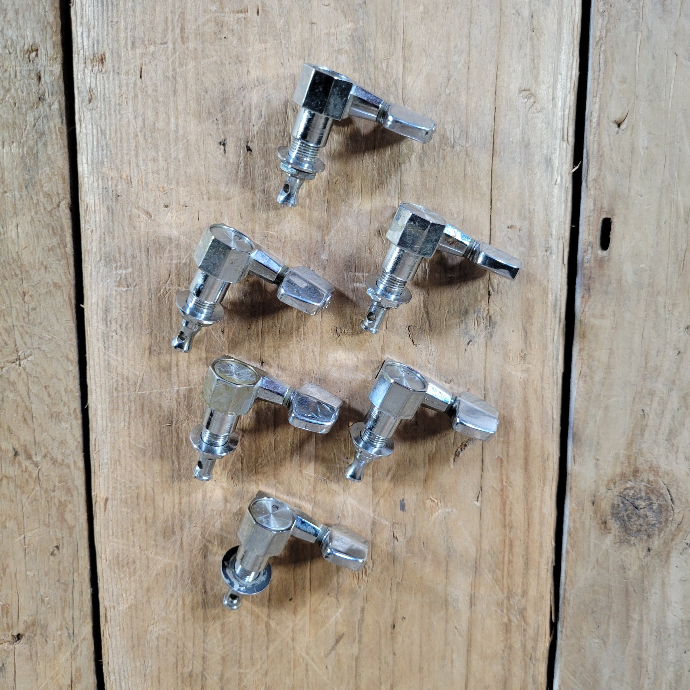 Ping 1970s 6 In Line Tuners Tuning Pegs Chrome
