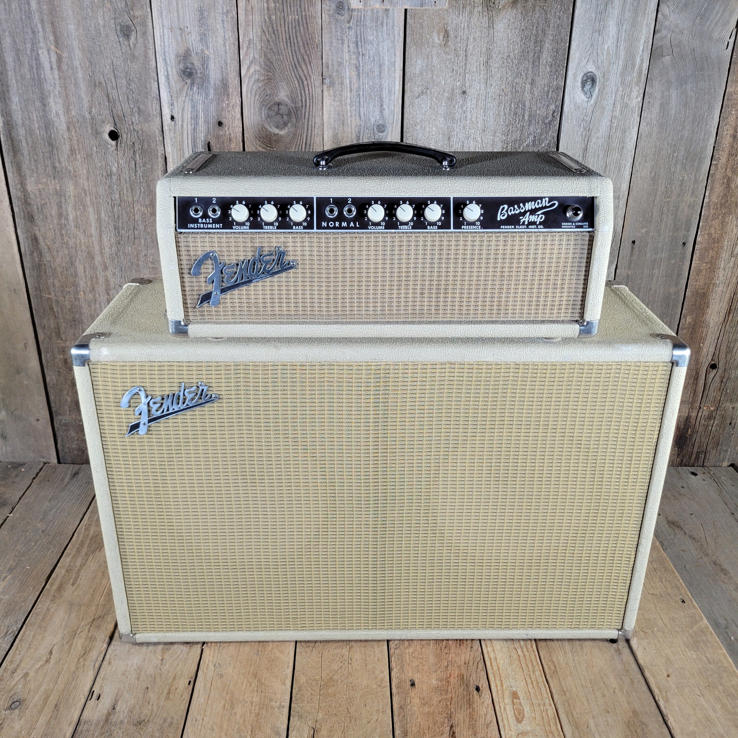 Fender 1962 Bassman 6G6-B Head & Cabinet 2x12 Cabinet, Very Good