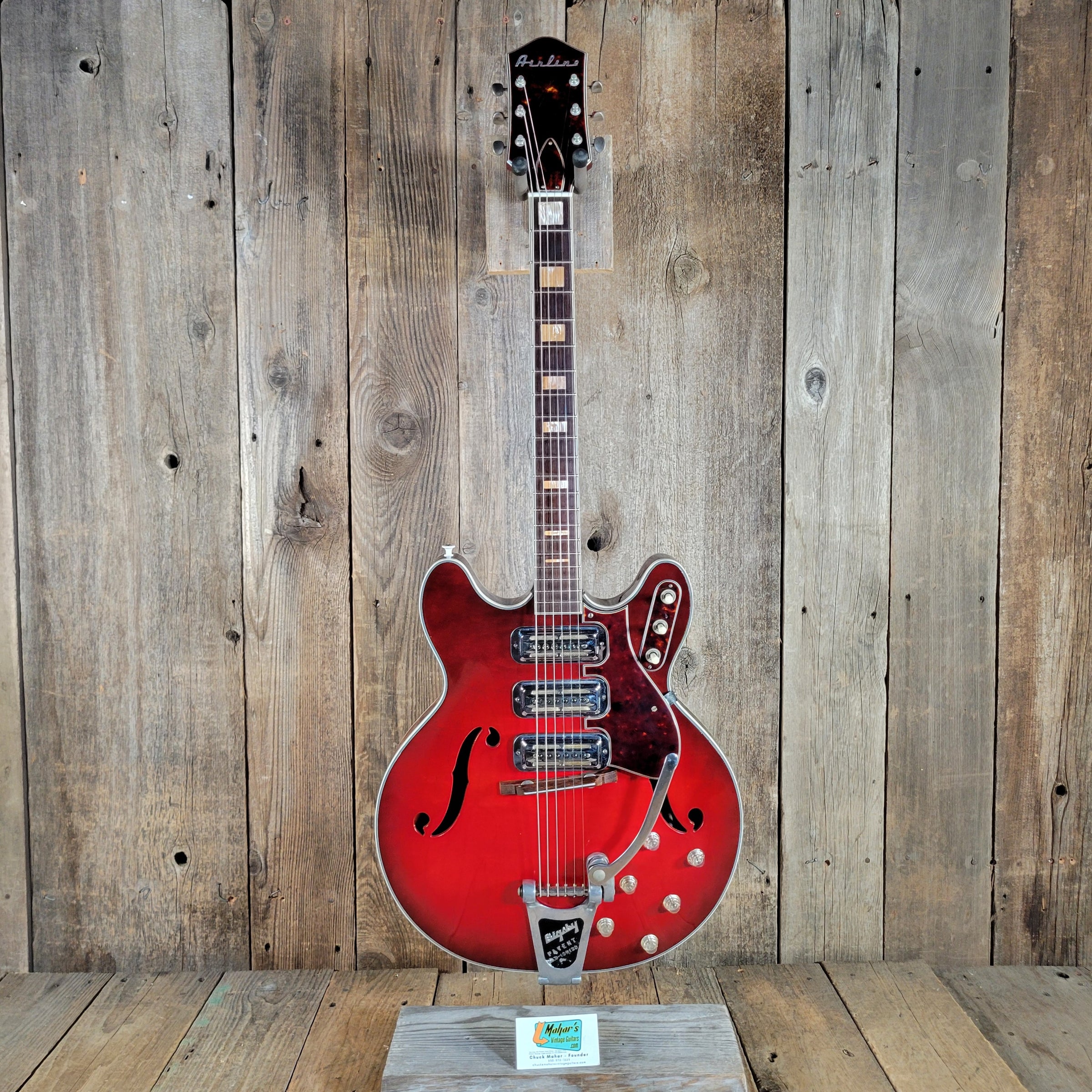 Airline 1965 Model H-78 Redburst Electric Guitar, Excellent