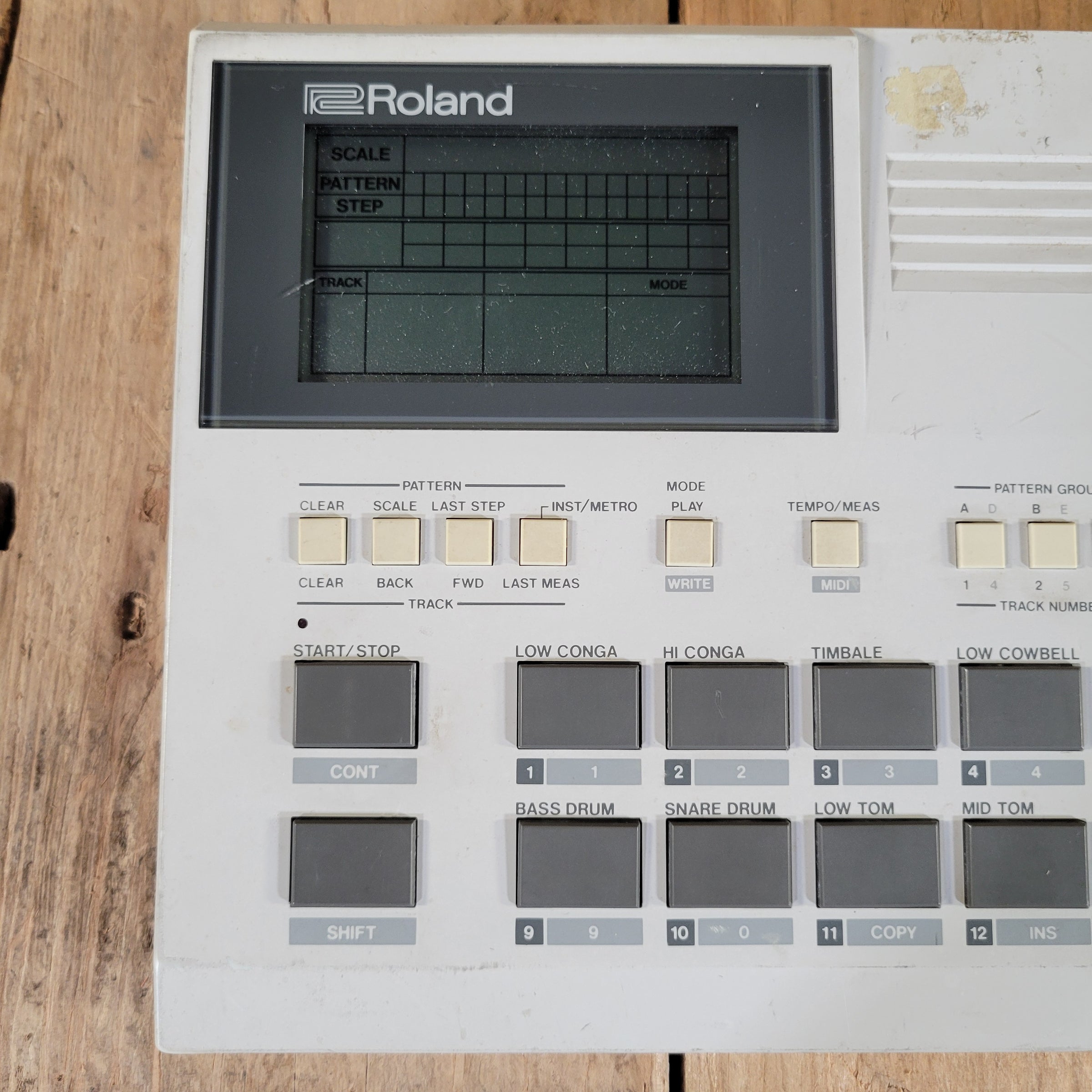 Roland 1986 TR-505 Rhythm Composer w/ power adaptor & Footswitch, good