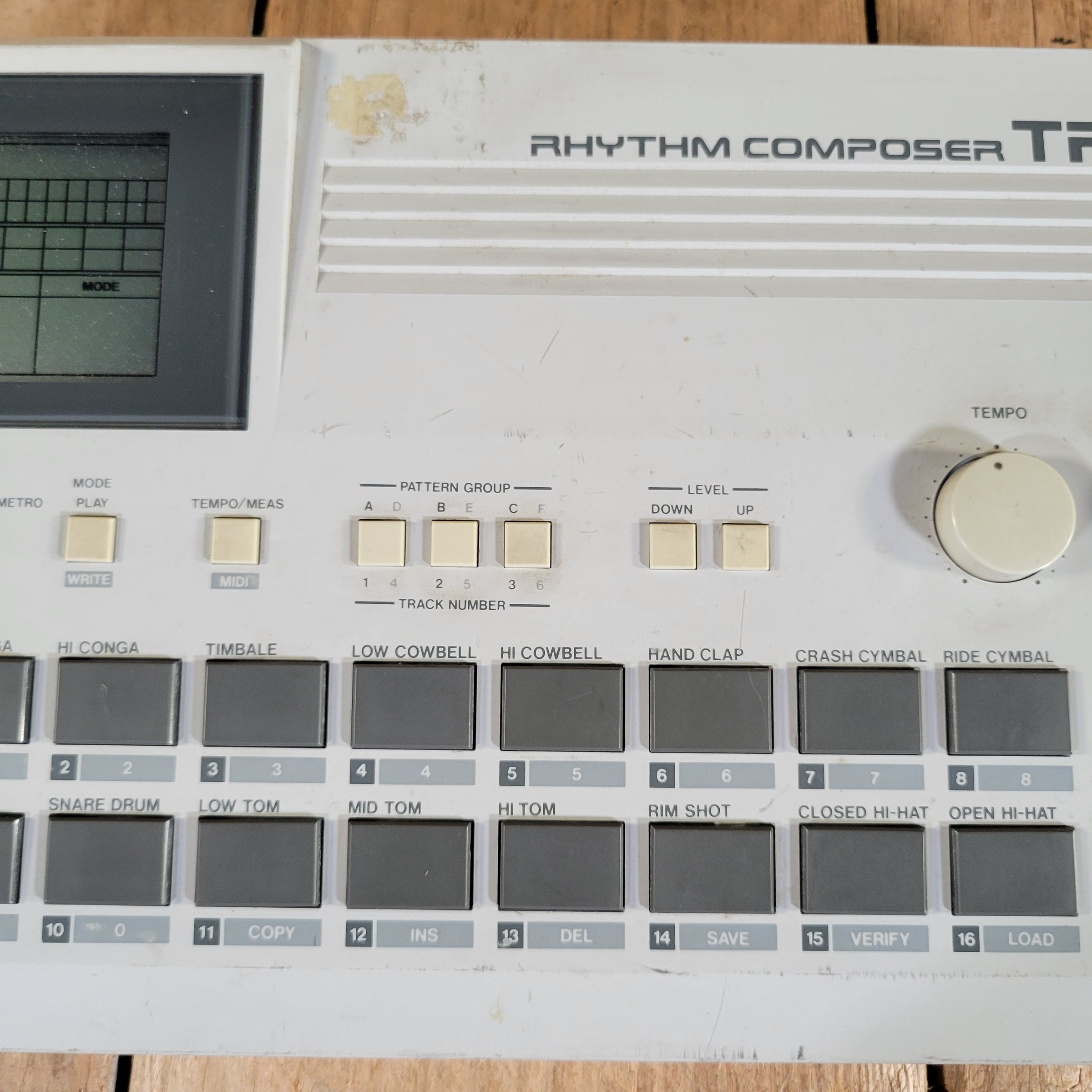 Roland 1986 TR-505 Rhythm Composer w/ power adaptor & Footswitch, good