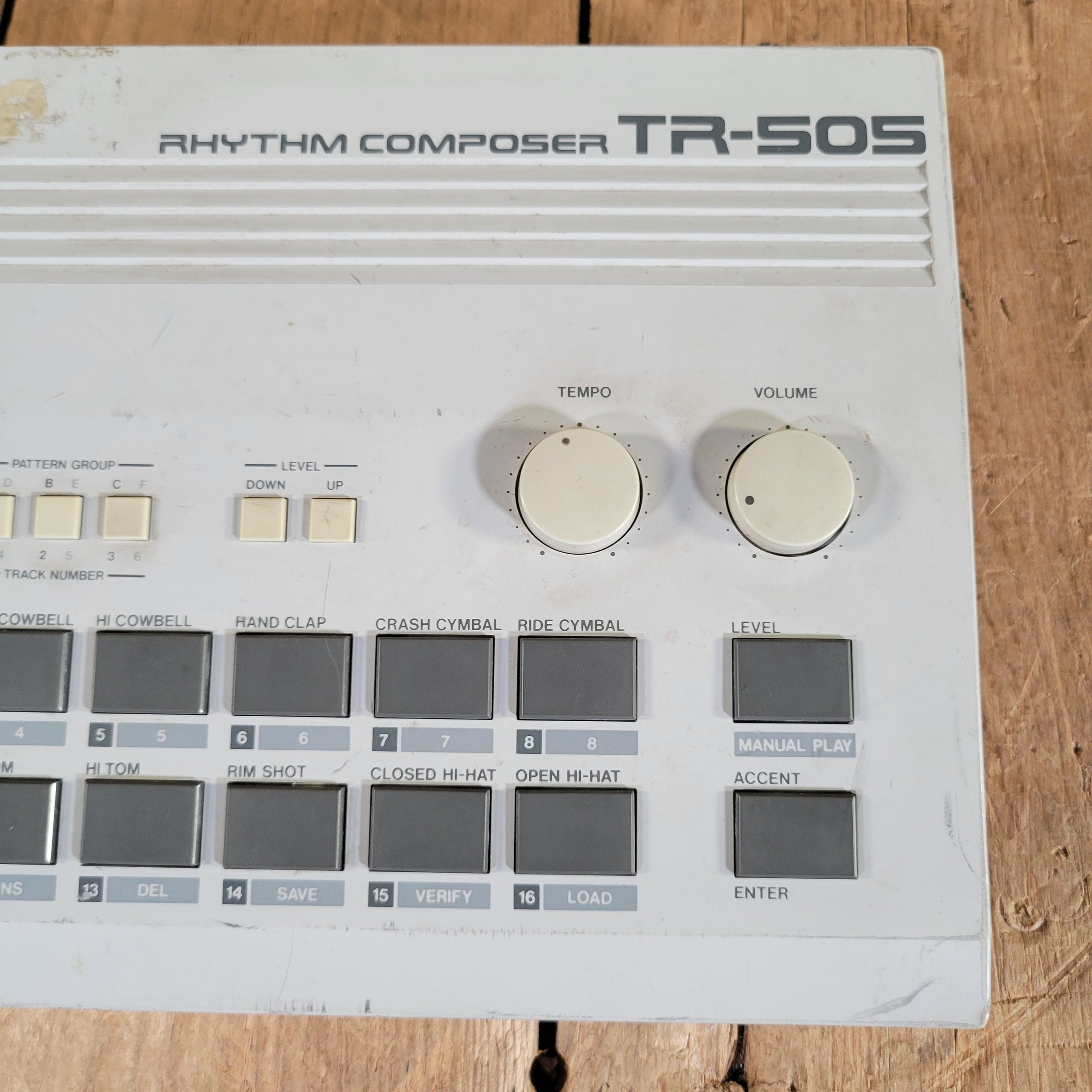 Roland 1986 TR-505 Rhythm Composer w/ power adaptor & Footswitch, good