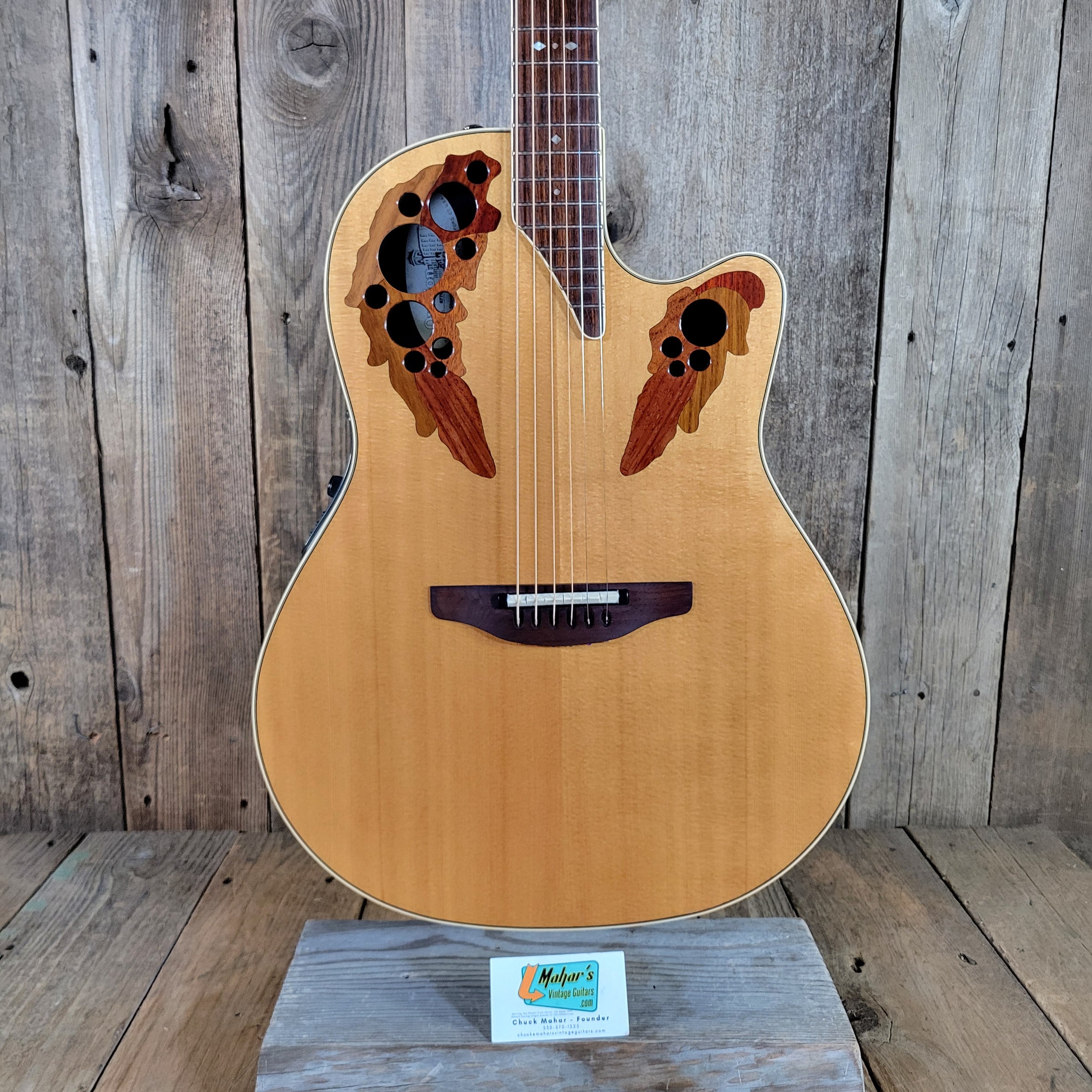 Ovation 2003 Standard Elite LX #6778-LX Salesman Sample Natural Near Mint