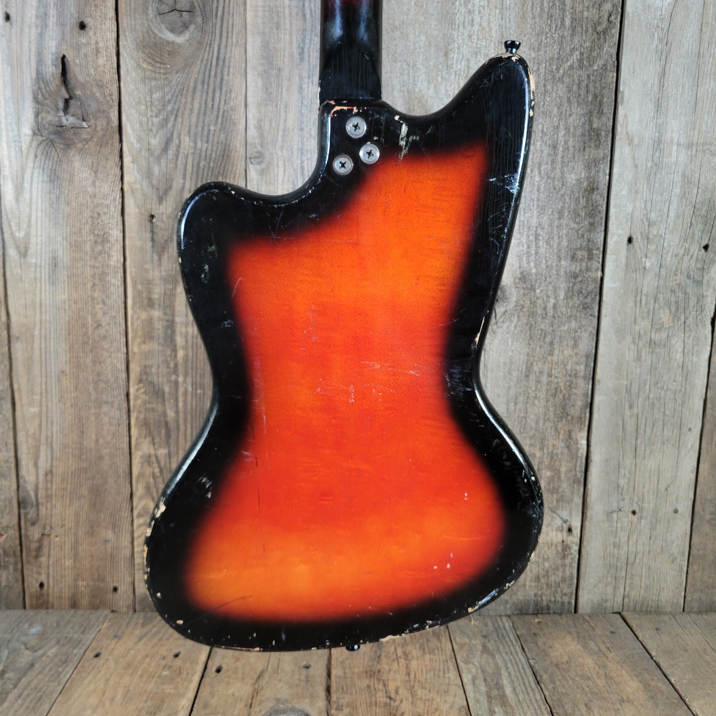 Harmony 1965 Bobkat H-15 Body and Neck, Sunburst, Husk Project