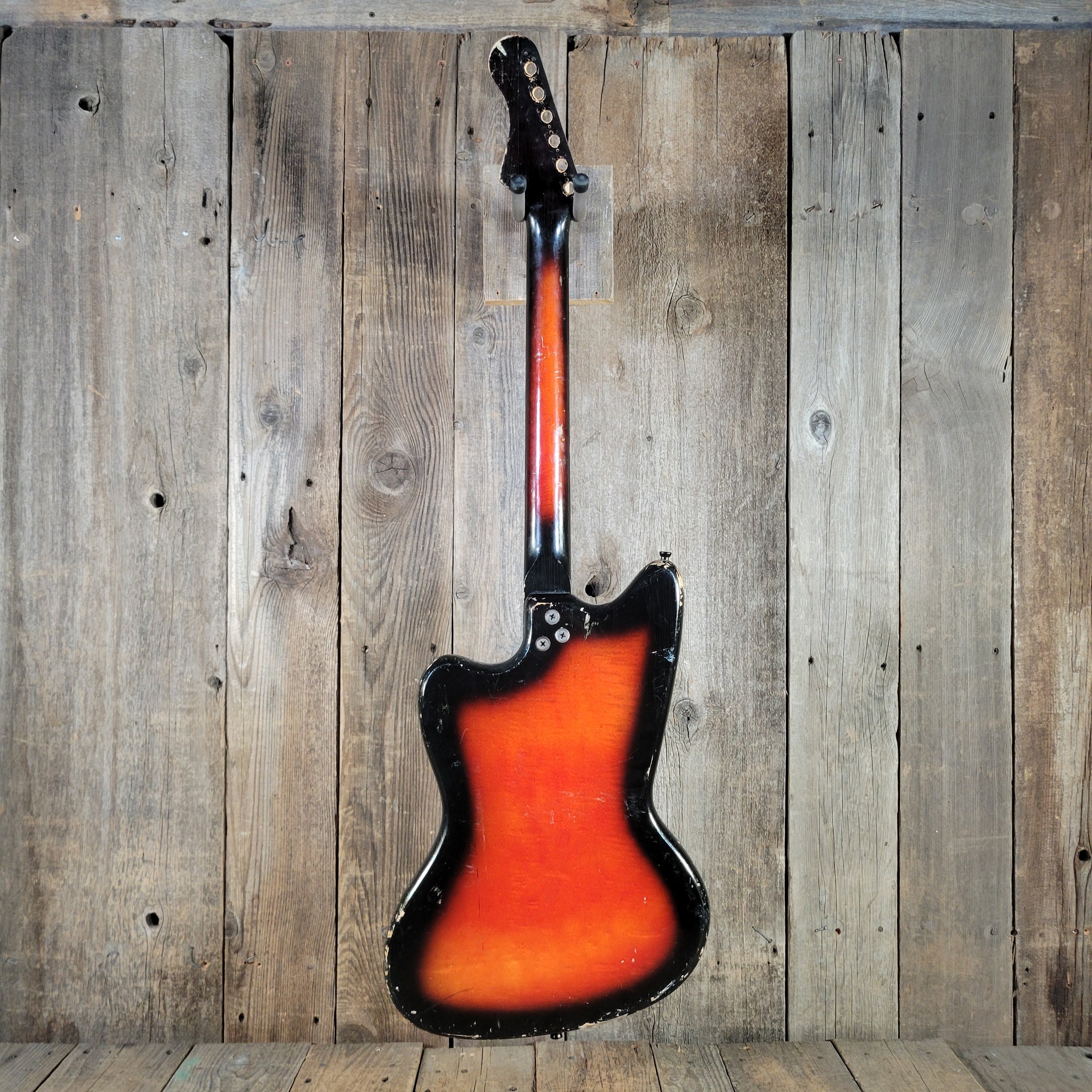 Harmony 1965 Bobkat H-15 Body and Neck, Sunburst, Husk Project