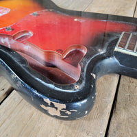 Harmony 1965 Bobkat H-15 Body and Neck, Sunburst, Husk Project