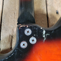 Harmony 1965 Bobkat H-15 Body and Neck, Sunburst, Husk Project