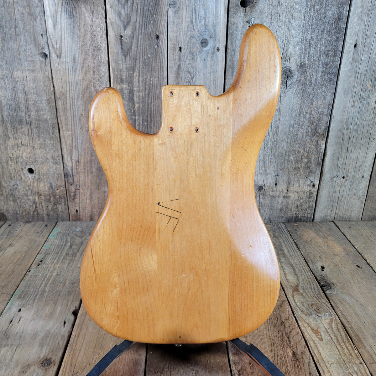 1972 Fender Precision Bass Body, Stripped, with Strap Buttons — Good