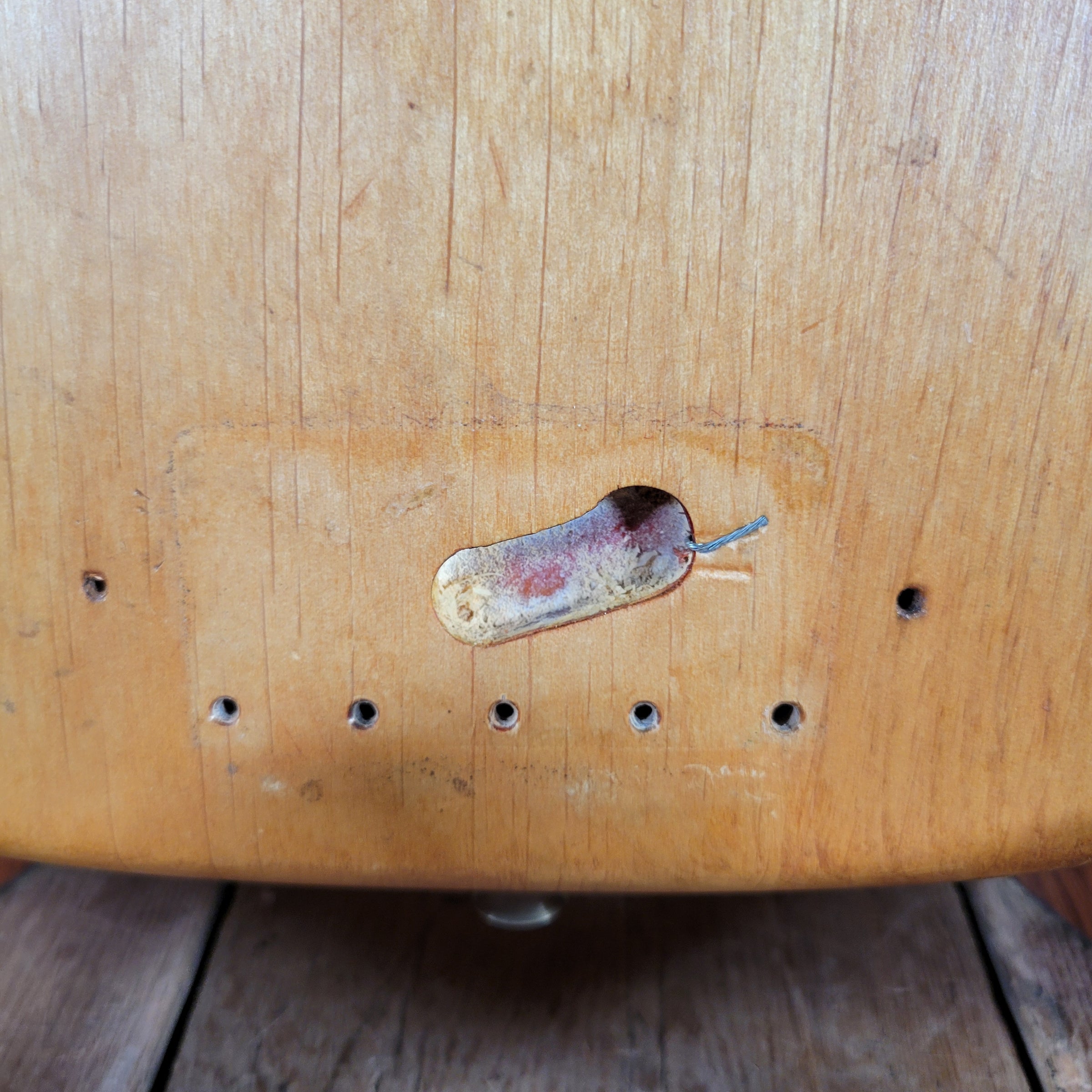 1972 Fender Precision Bass Body, Stripped, with Strap Buttons — Good