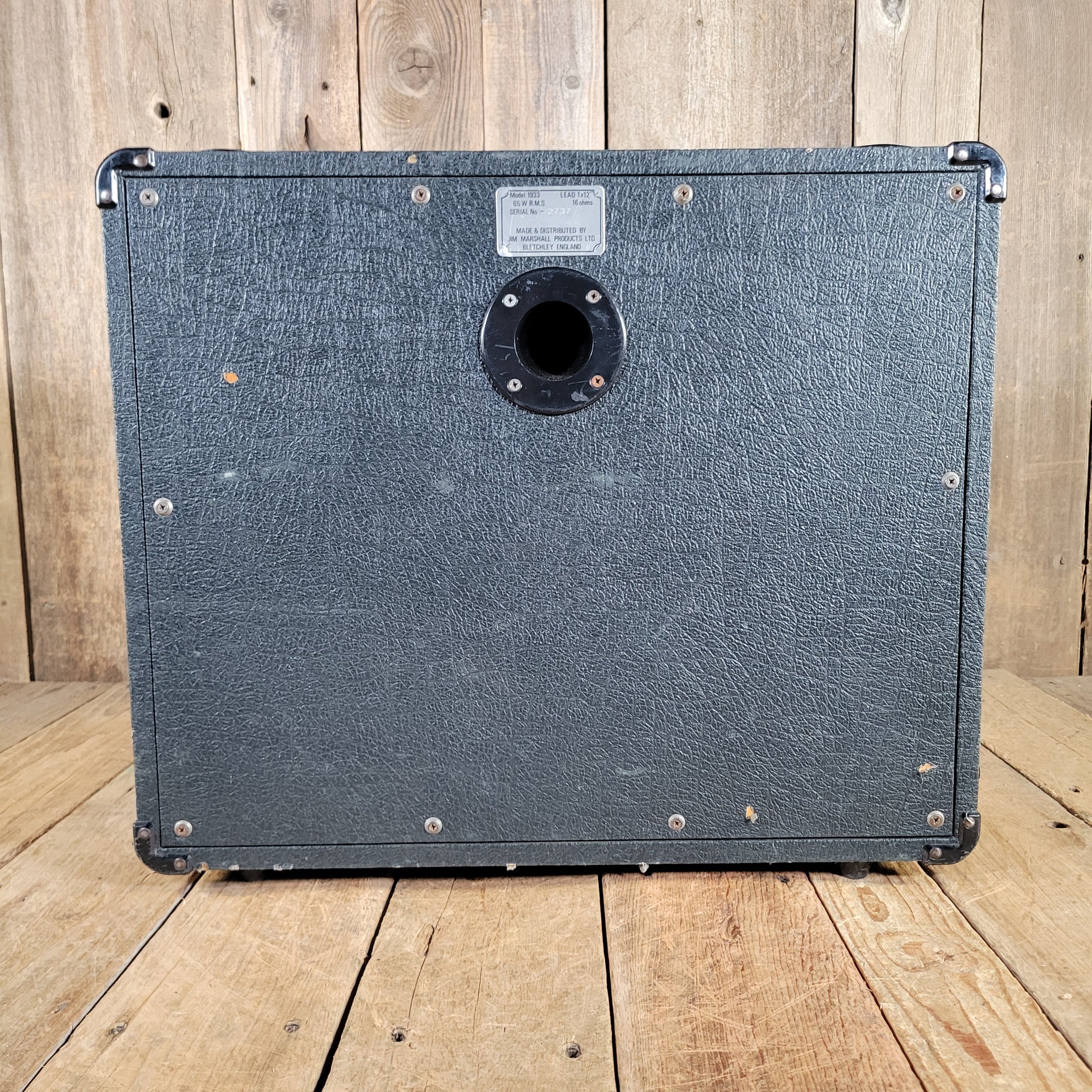 Marshall 1985 JCM 800 Model 1933 1x12 Cabinet 65W 16 ohms, Very Good