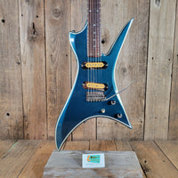 Mako 1981 Exotec XK-4 Guitar Metallic Blue w/Original Case, Very Good