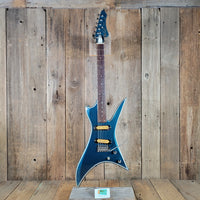 Mako 1981 Exotec XK-4 Guitar Metallic Blue w/Original Case, Very Good