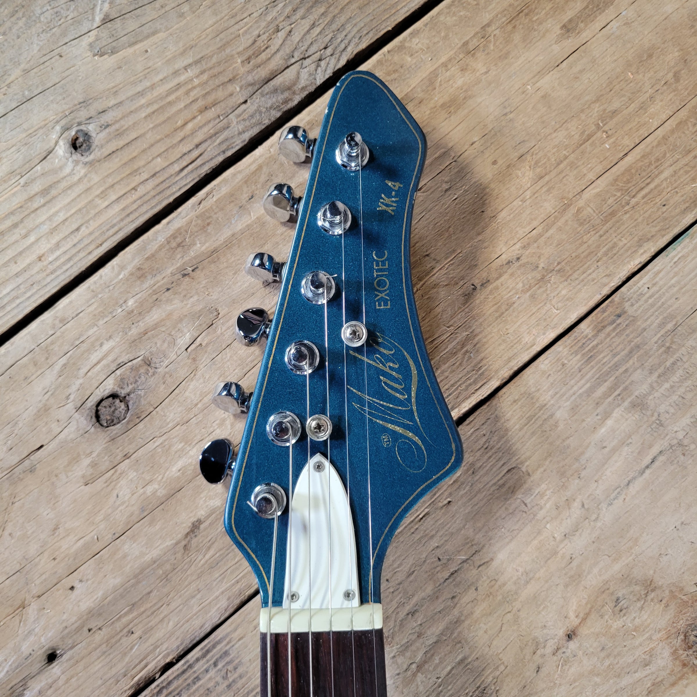 Mako 1981 Exotec XK-4 Guitar Metallic Blue w/Original Case, Very Good