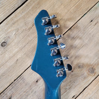 Mako 1981 Exotec XK-4 Guitar Metallic Blue w/Original Case, Very Good