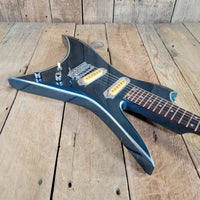 Mako 1981 Exotec XK-4 Guitar Metallic Blue w/Original Case, Very Good