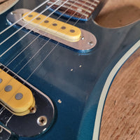 Mako 1981 Exotec XK-4 Guitar Metallic Blue w/Original Case, Very Good