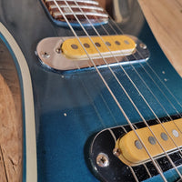 Mako 1981 Exotec XK-4 Guitar Metallic Blue w/Original Case, Very Good