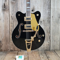 Gretsch 2015 Electromatic Classic G5422T Black and Gold w/ TKL Case, Excellent