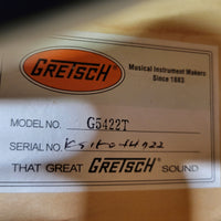 Gretsch 2015 Electromatic Classic G5422T Black and Gold w/ TKL Case, Excellent