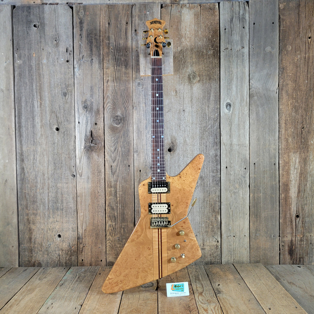 Moonstone 1982 Exploder Guitar 1 of 65 Made w/ Original Case, Excellent
