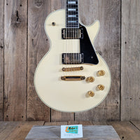 FGN 2012 Fujigen Neo Classic NCLC-20E/IV Les Paul Custom Vintage White w/ Hard Case & Paperwork, Excellent