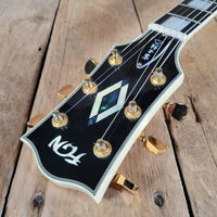 FGN 2012 Fujigen Neo Classic NCLC-20E/IV Les Paul Custom Vintage White w/ Hard Case & Paperwork, Excellent