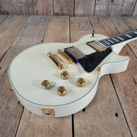 FGN 2012 Fujigen Neo Classic NCLC-20E/IV Les Paul Custom Vintage White w/ Hard Case & Paperwork, Excellent