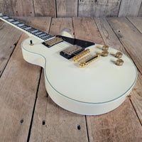 FGN 2012 Fujigen Neo Classic NCLC-20E/IV Les Paul Custom Vintage White w/ Hard Case & Paperwork, Excellent