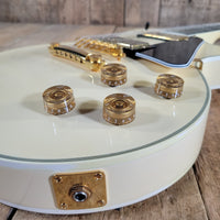 FGN 2012 Fujigen Neo Classic NCLC-20E/IV Les Paul Custom Vintage White w/ Hard Case & Paperwork, Excellent