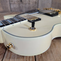 FGN 2012 Fujigen Neo Classic NCLC-20E/IV Les Paul Custom Vintage White w/ Hard Case & Paperwork, Excellent