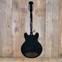 Epiphone 1999 Sheraton John Lee "Boogie Man" Hooker Signature #43 of 220 Ebony w/ Orig Case, Very Good