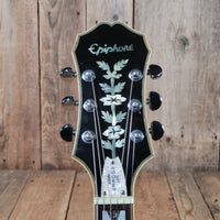 Epiphone 1999 Sheraton John Lee "Boogie Man" Hooker Signature #43 of 220 Ebony w/ Orig Case, Very Good