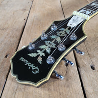 Epiphone 1999 Sheraton John Lee "Boogie Man" Hooker Signature #43 of 220 Ebony w/ Orig Case, Very Good