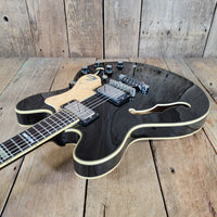 Epiphone 1999 Sheraton John Lee "Boogie Man" Hooker Signature #43 of 220 Ebony w/ Orig Case, Very Good