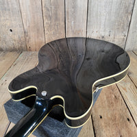 Epiphone 1999 Sheraton John Lee "Boogie Man" Hooker Signature #43 of 220 Ebony w/ Orig Case, Very Good