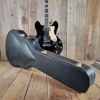 Epiphone 1999 Sheraton John Lee "Boogie Man" Hooker Signature #43 of 220 Ebony w/ Orig Case, Very Good