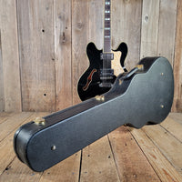 Epiphone 1999 Sheraton John Lee "Boogie Man" Hooker Signature #43 of 220 Ebony w/ Orig Case, Very Good