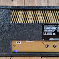 Marshall 2018 Model 2245 JTM45 MKII Reissue Head w/ Studio Slips Cover, Near Mint
