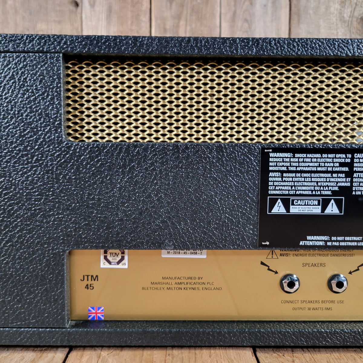 Marshall 2018 Model 2245 JTM45 MKII Reissue Head w/ Studio Slips Cover, Near Mint