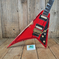 Jackson 2025 Custom Shop Randy Rhoads Relic Ferrari Red, Mint