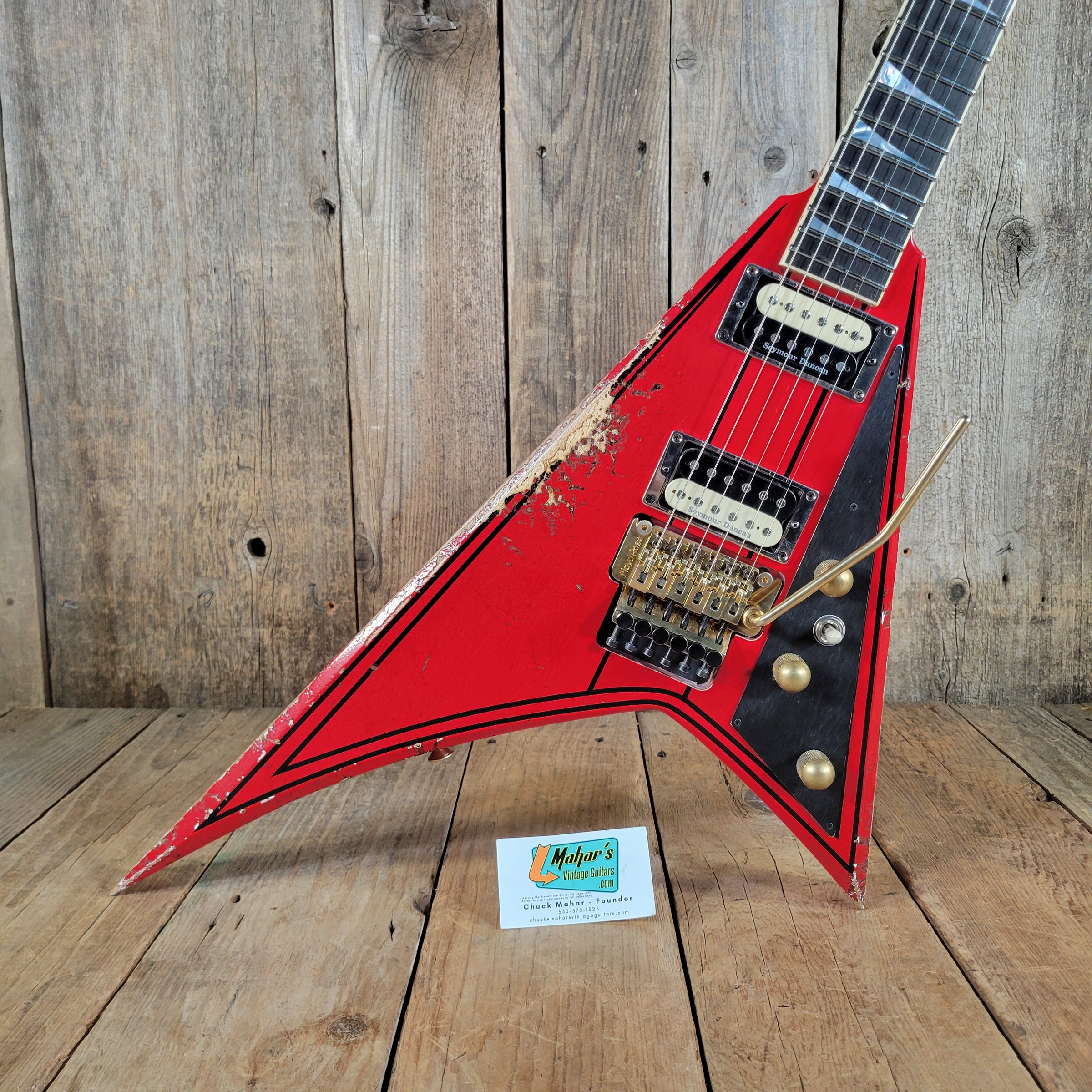 Jackson 2025 Custom Shop Randy Rhoads Relic Ferrari Red, Mint