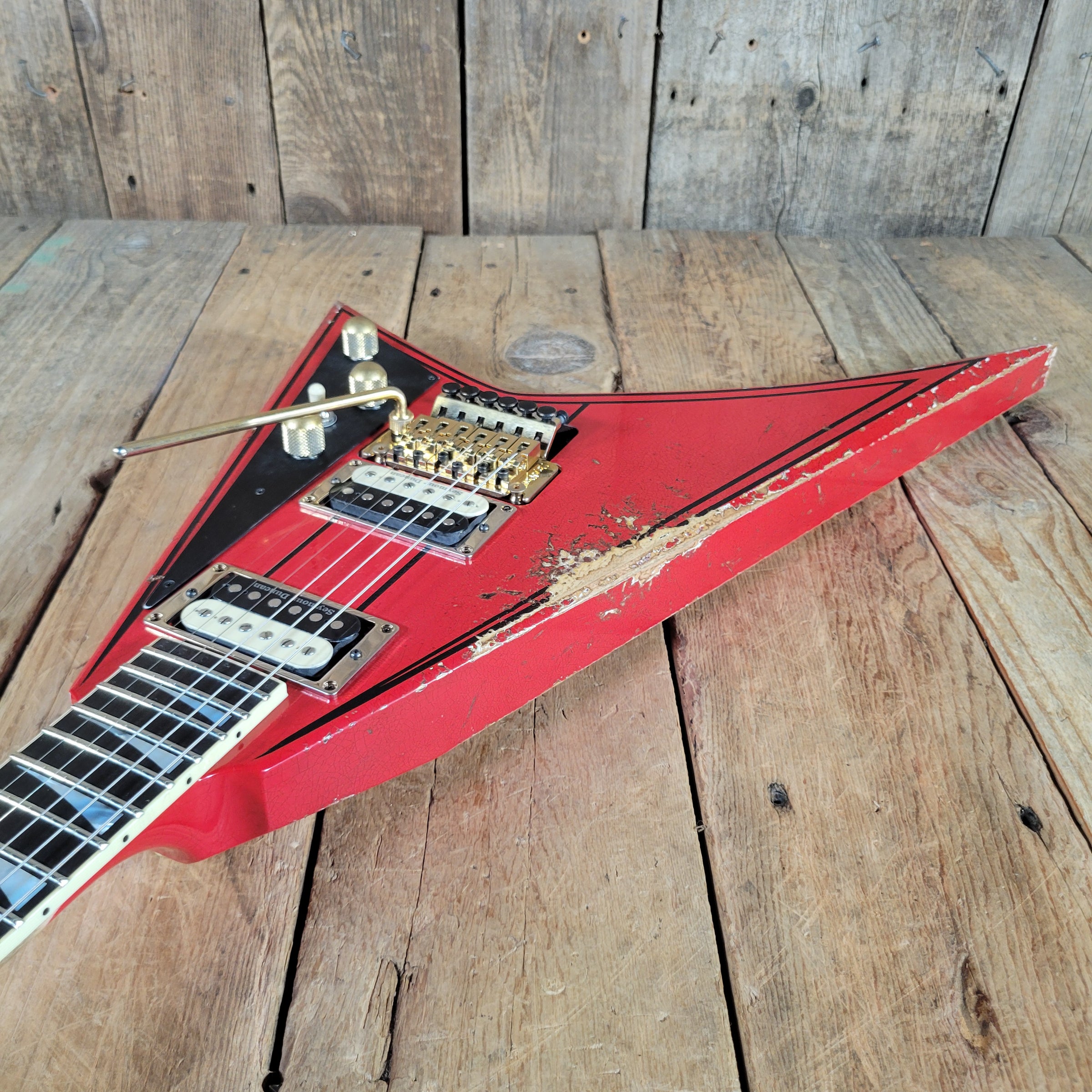 Jackson 2025 Custom Shop Randy Rhoads Relic Ferrari Red, Mint
