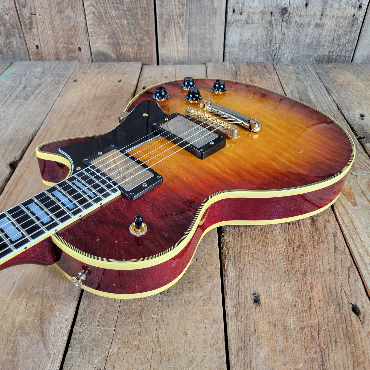 Heritage 2024 Custom Shop H-157 Aged Dark Cherry Sunburst, Mint