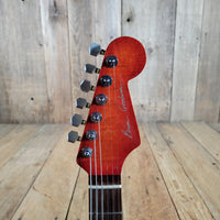 Brian Goodwin 1992 Custom Stratocaster Build Chambered Alder & Flamed Maple Body, Excellent
