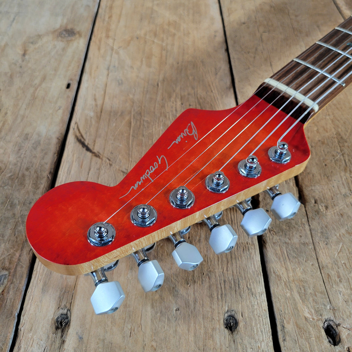 Brian Goodwin 1992 Custom Stratocaster Build Chambered Alder & Flamed Maple Body, Excellent