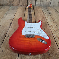 Brian Goodwin 1992 Custom Stratocaster Build Chambered Alder & Flamed Maple Body, Excellent