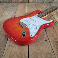 Brian Goodwin 1992 Custom Stratocaster Build Chambered Alder & Flamed Maple Body, Excellent