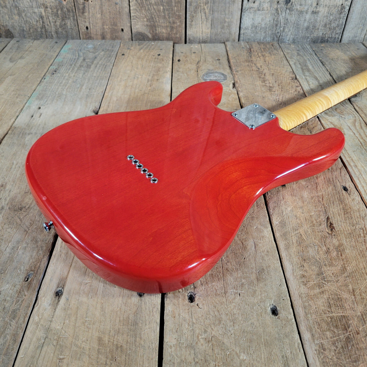 Brian Goodwin 1992 Custom Stratocaster Build Chambered Alder & Flamed Maple Body, Excellent