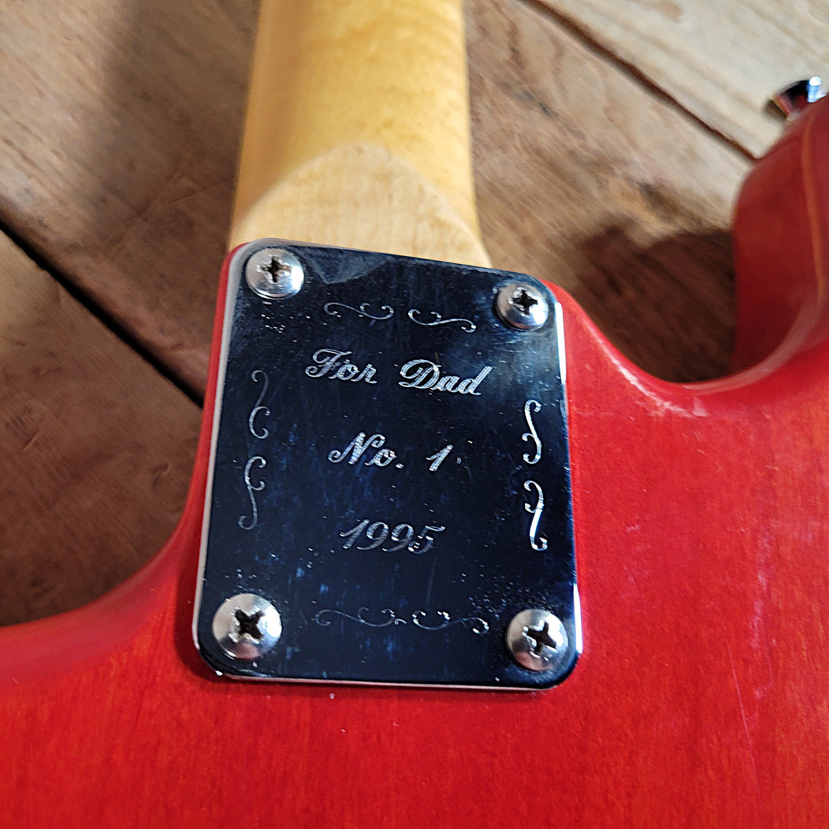 Brian Goodwin 1992 Custom Stratocaster Build Chambered Alder & Flamed Maple Body, Excellent