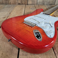 Brian Goodwin 1992 Custom Stratocaster Build Chambered Alder & Flamed Maple Body, Excellent